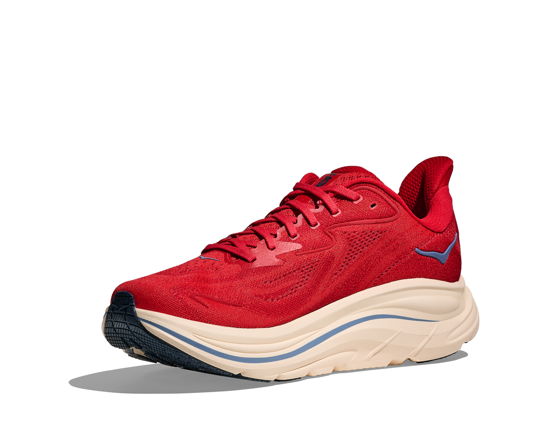 Hoka Mens Clifton 10 - Vermillion/Varsity Navy - Neutral - SS26