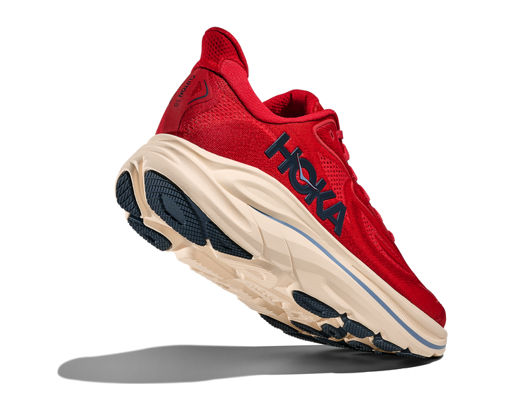 Hoka Mens Clifton 10 - Vermillion/Varsity Navy - Neutral - SS26