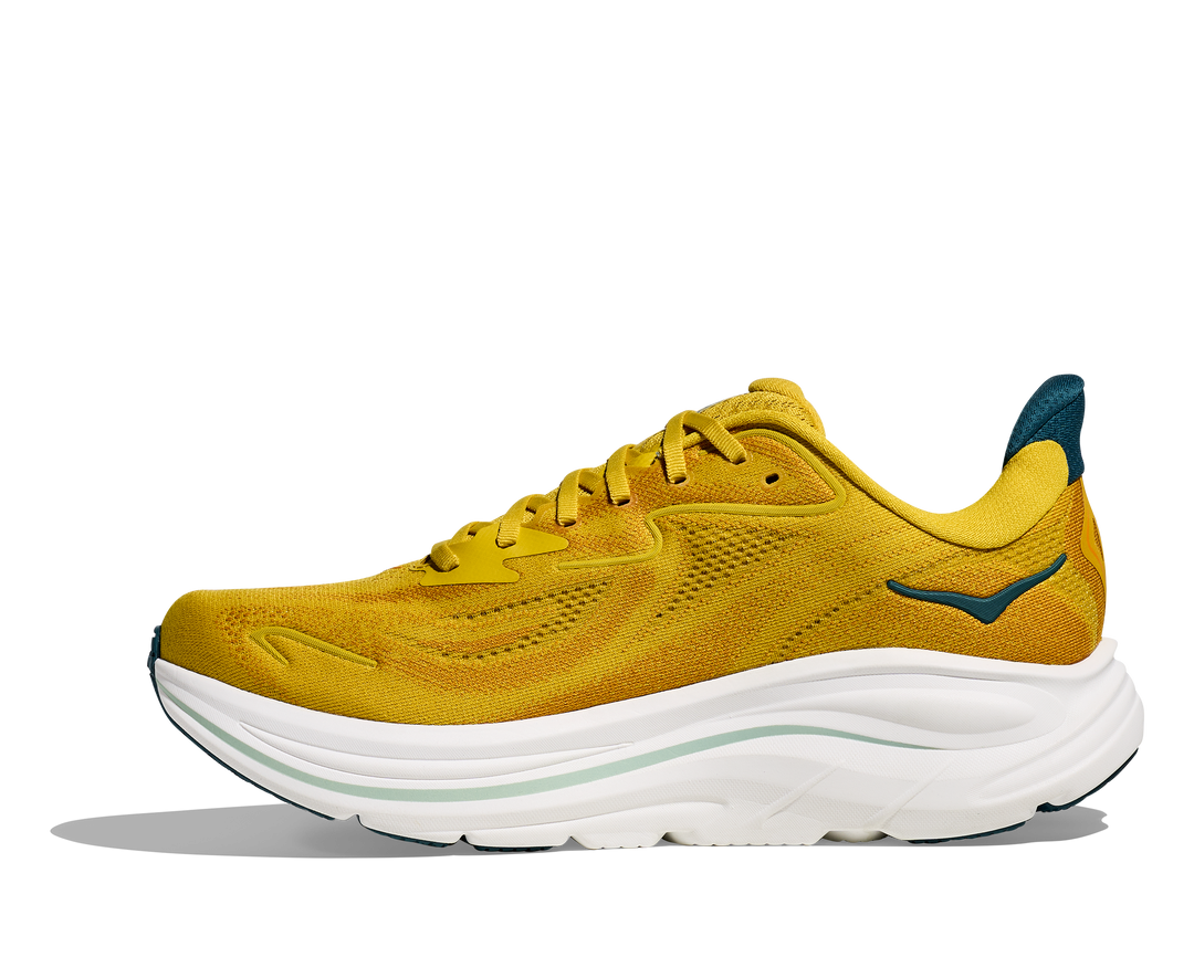 Hoka Mens Clifton 10 - Yellow Gold/Tidal Wave - Neutral - SS26