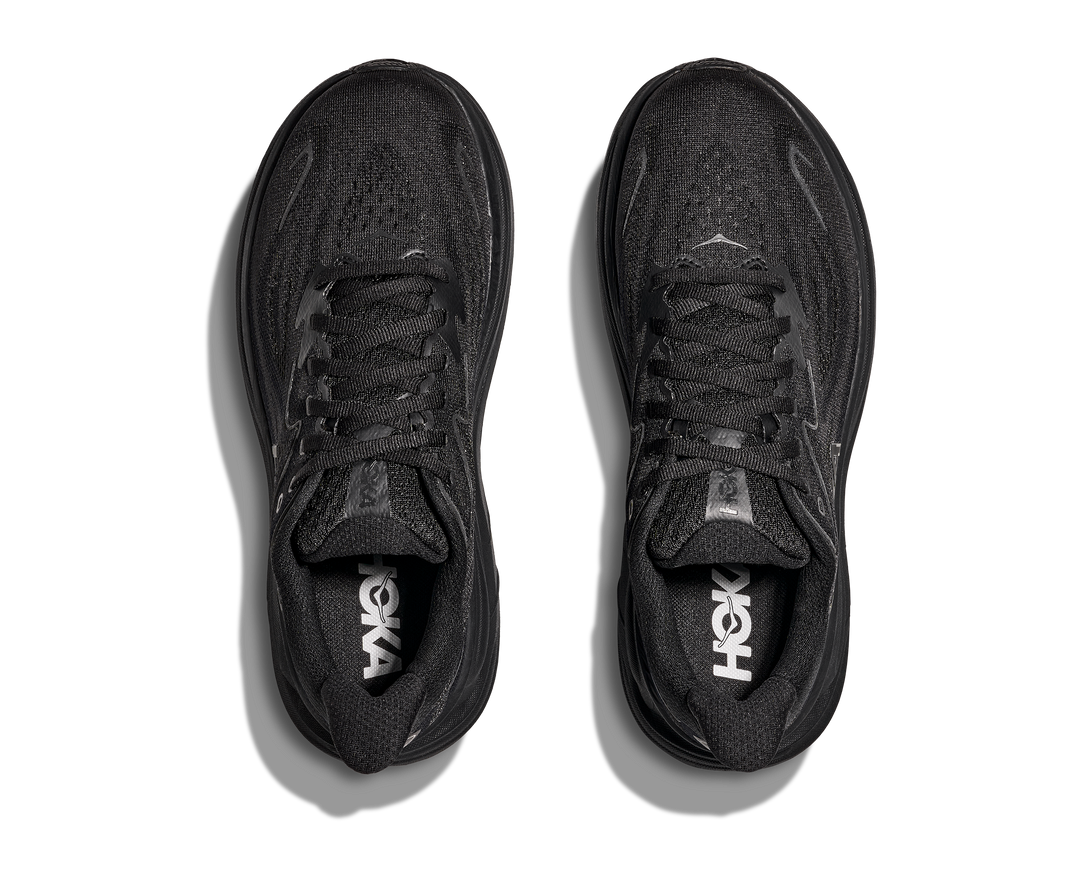 Hoka Womens Clifton 10 - Black/Black - Neutral - SS25