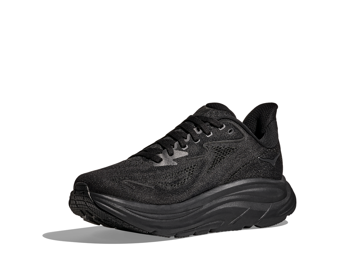 Hoka Womens Clifton 10 - Black/Black - Neutral - SS25