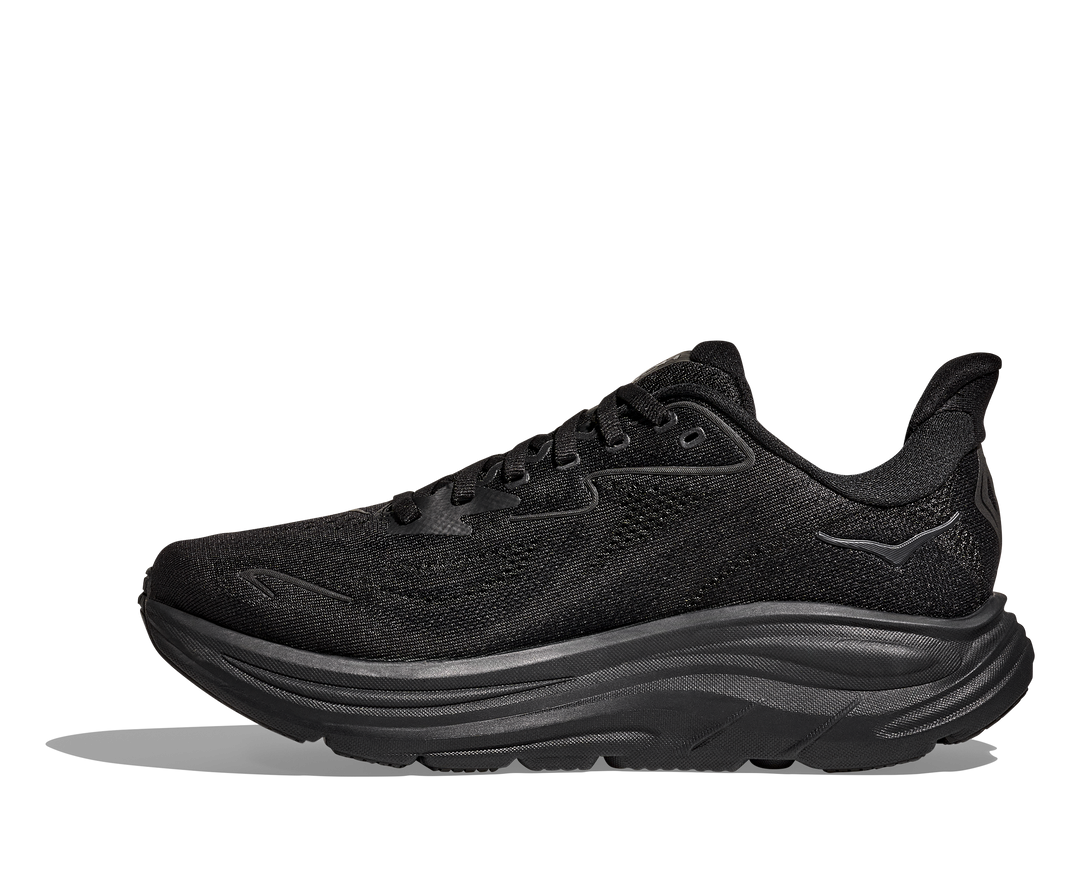 Hoka Womens Clifton 10 - Black/Black - Neutral - SS25