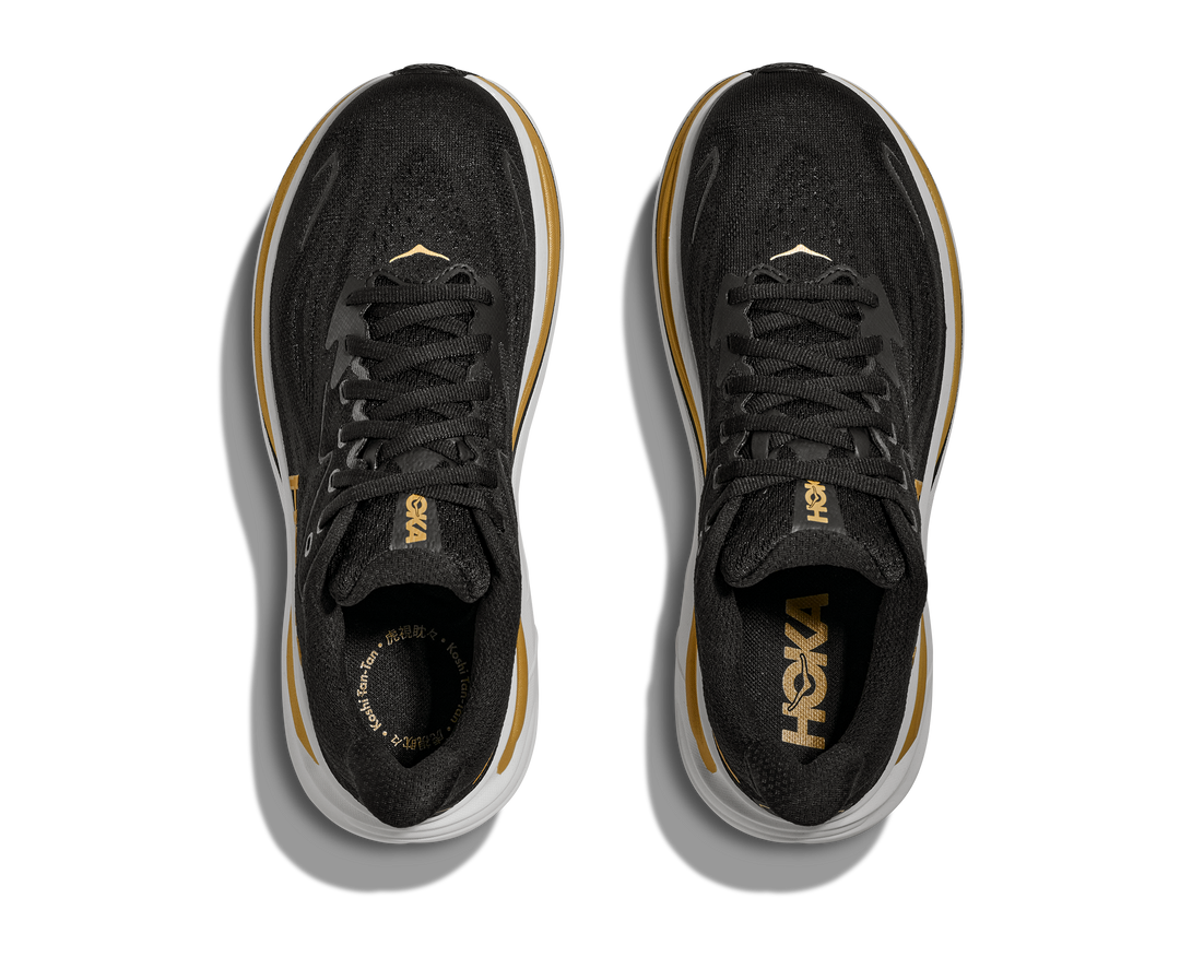 Hoka Womens Clifton 10 - Koshi Tan-Tan Black/Gold - Neutral - SS26