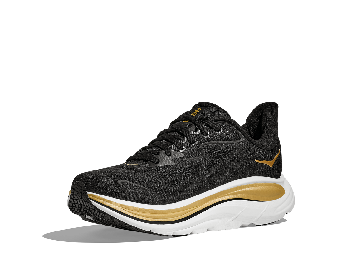 Hoka Womens Clifton 10 - Koshi Tan-Tan Black/Gold - Neutral - SS26