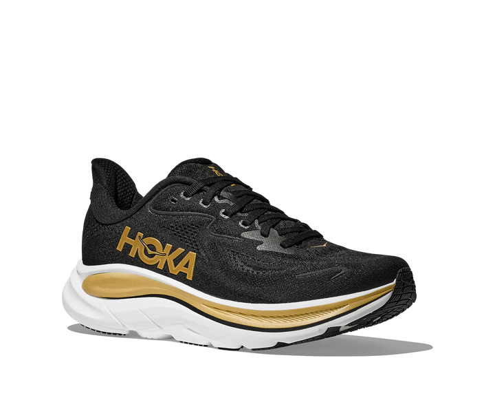 Hoka Womens Clifton 10 - Koshi Tan-Tan Black/Gold - Neutral - SS26