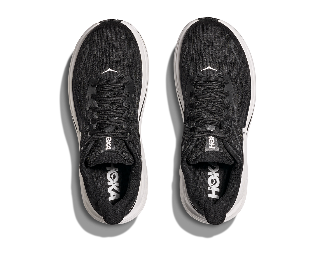 Hoka Womens Clifton 10 - Black/White - Neutral - SS25