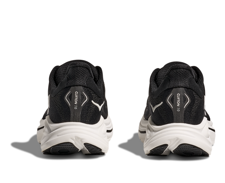 Hoka Womens Clifton 10 - Black/White - Neutral - SS25