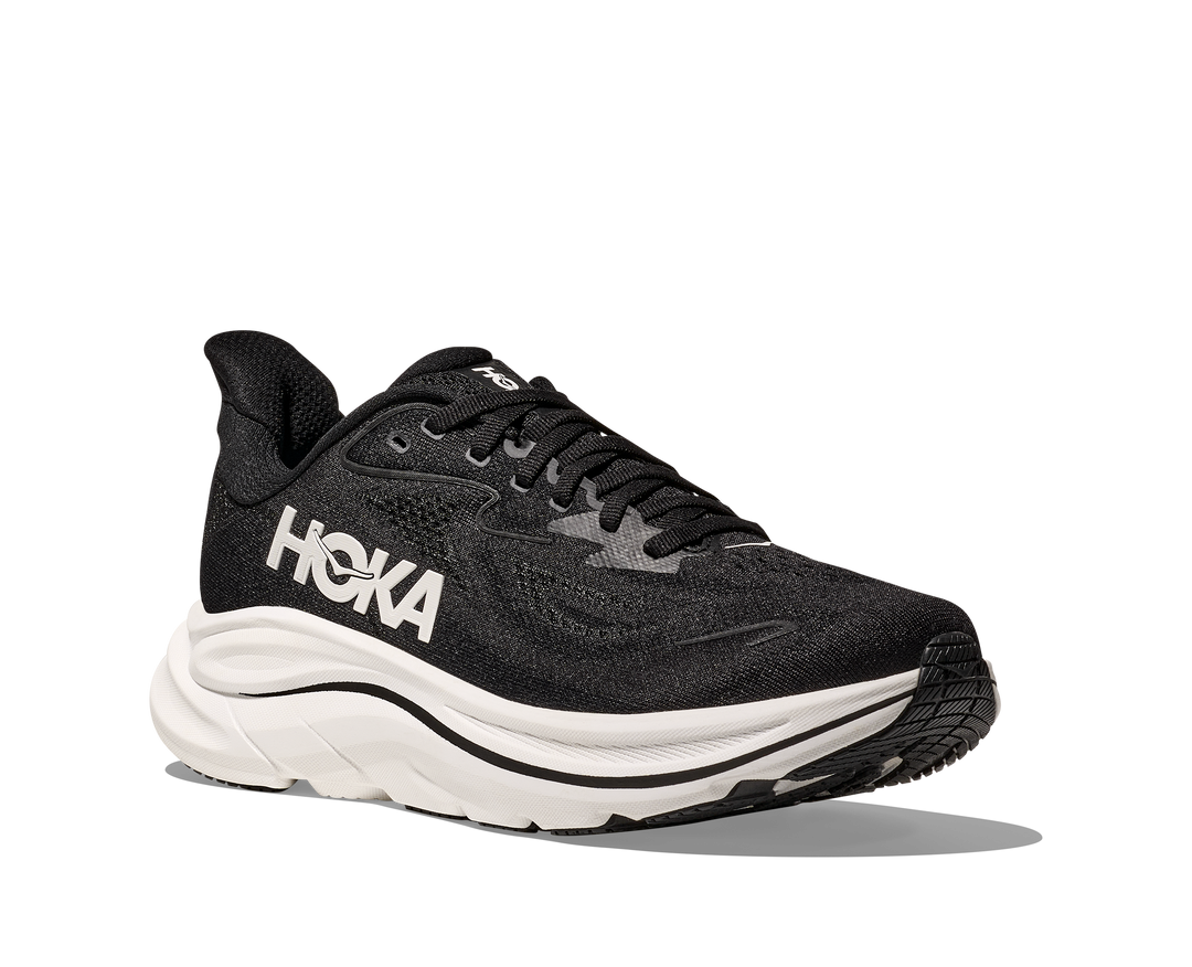 Hoka Womens Clifton 10 - Black/White - Neutral - SS25