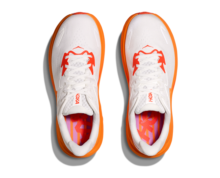 Hoka Womens Clifton 10 - Frost/Orange Zest - Neutral - SS25