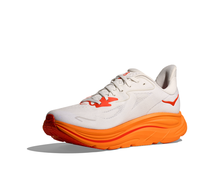 Hoka Womens Clifton 10 - Frost/Orange Zest - Neutral - SS25