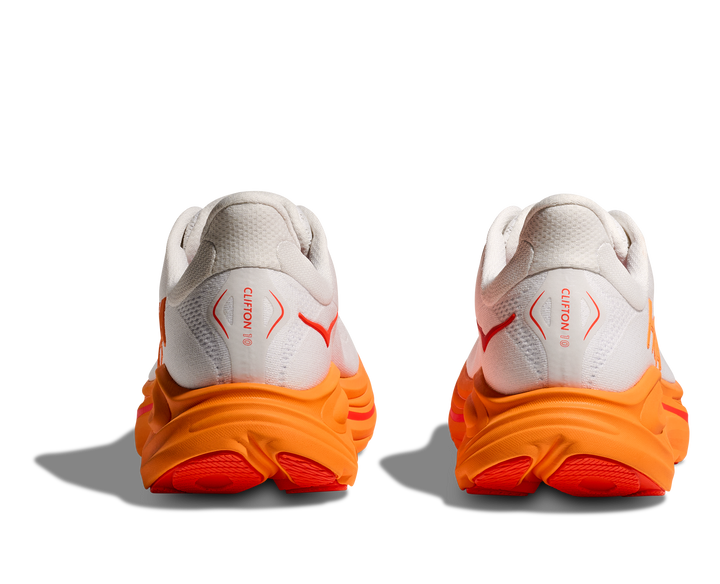 Hoka Womens Clifton 10 - Frost/Orange Zest - Neutral - SS25