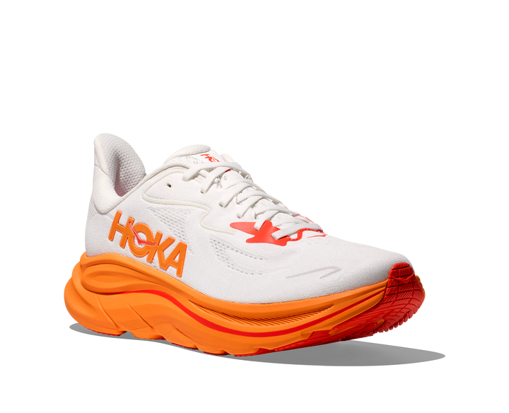 Hoka Womens Clifton 10 - Frost/Orange Zest - Neutral - SS25