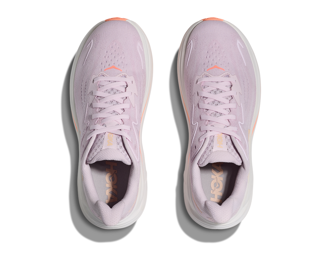Hoka Womens Clifton 10 - Lilac Cream/Tangerine Glow - Neutral - SS26