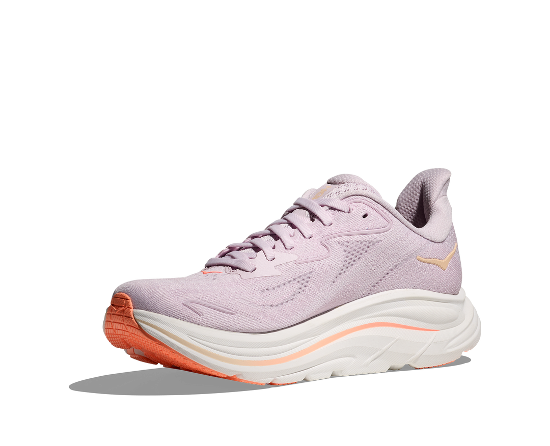 Hoka Womens Clifton 10 - Lilac Cream/Tangerine Glow - Neutral - SS26