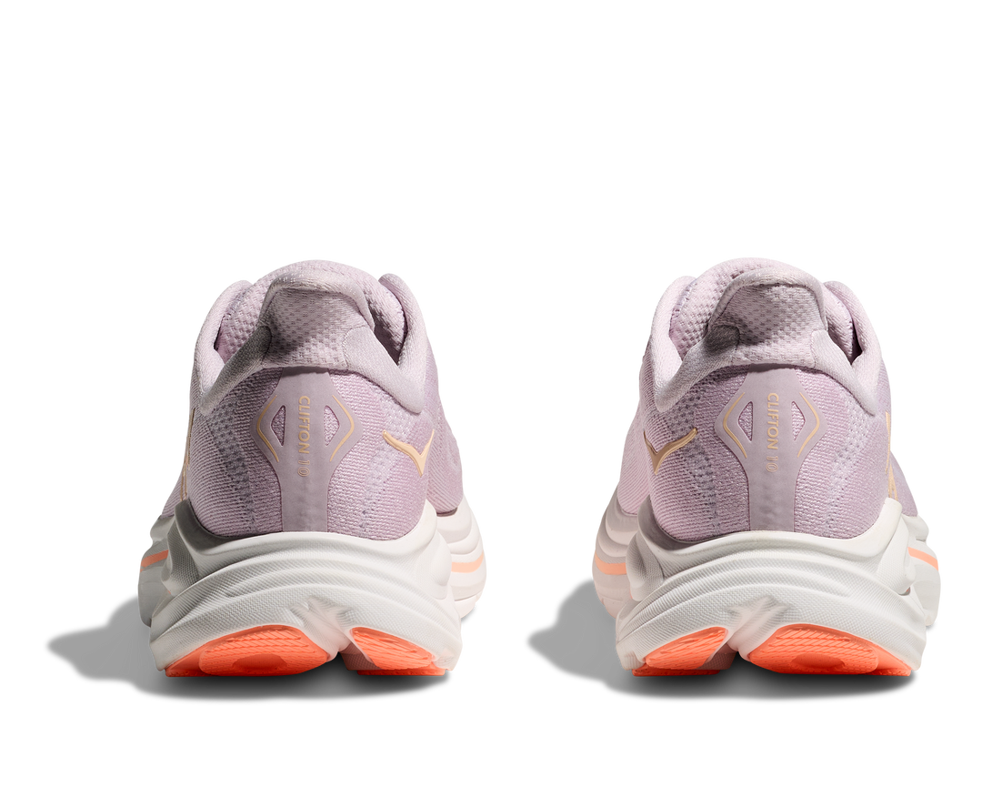 Hoka Womens Clifton 10 - Lilac Cream/Tangerine Glow - Neutral - SS26