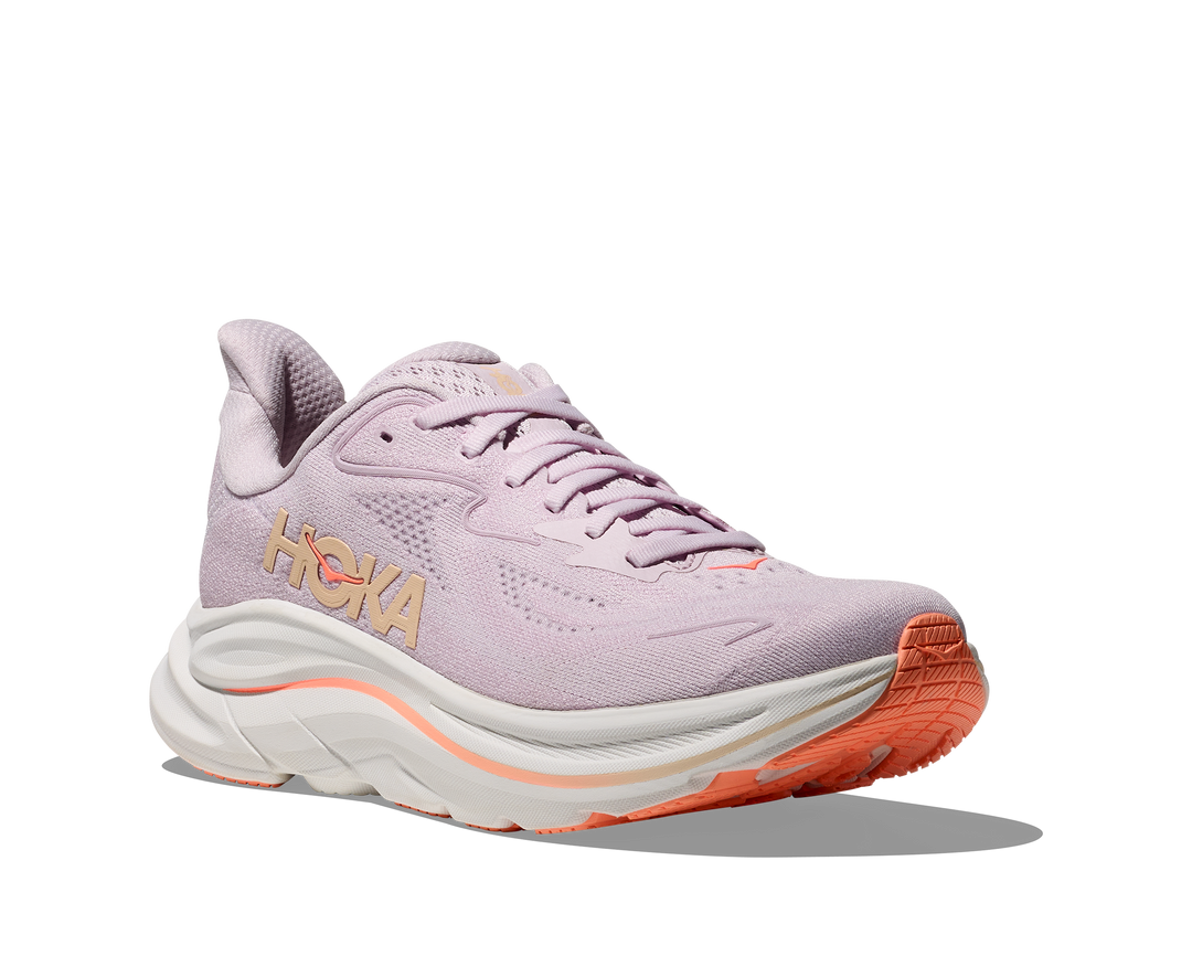 Hoka Womens Clifton 10 - Lilac Cream/Tangerine Glow - Neutral - SS26