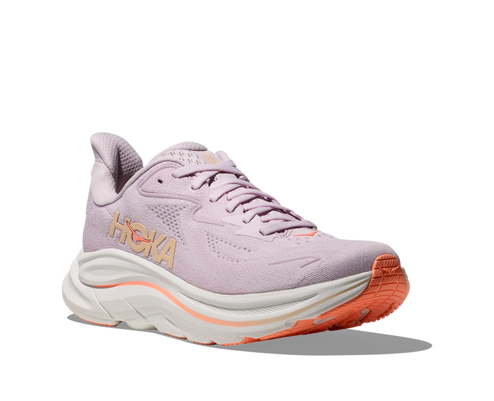 Hoka Womens Clifton 10 - Lilac Cream/Tangerine Glow - Neutral - SS26