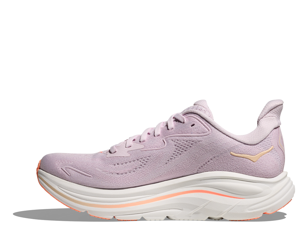 Hoka Womens Clifton 10 - Lilac Cream/Tangerine Glow - Neutral - SS26