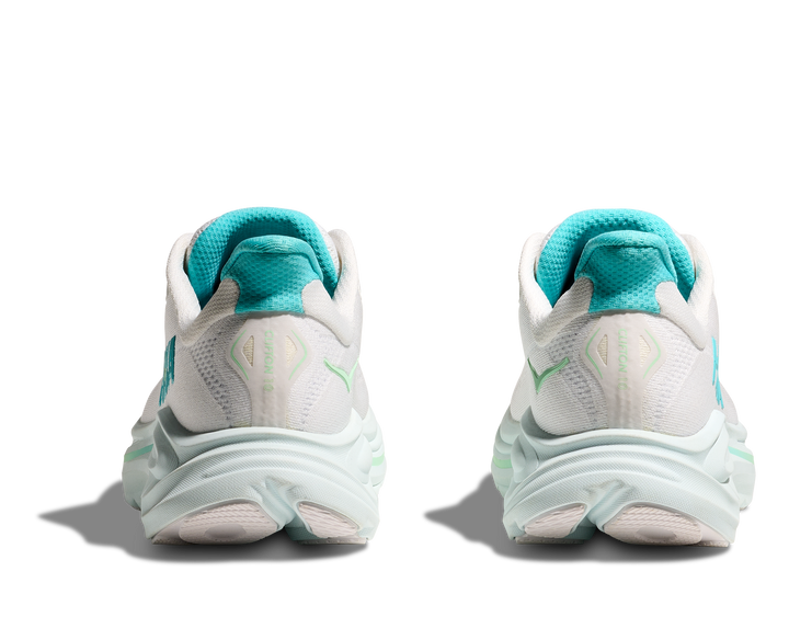 Hoka Womens Clifton 10 Wide - D Width - White/Cielo Blue - Neutral - AW25