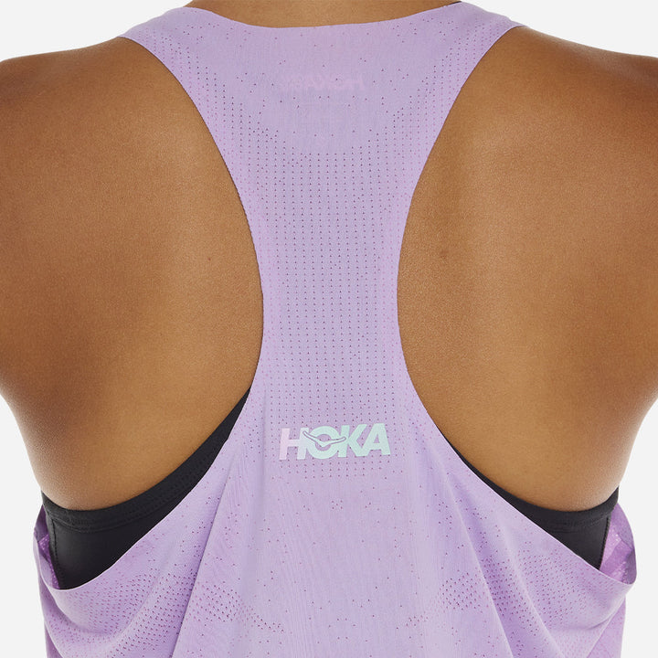 Hoka Womens Race Day Singlet - Aster Flower