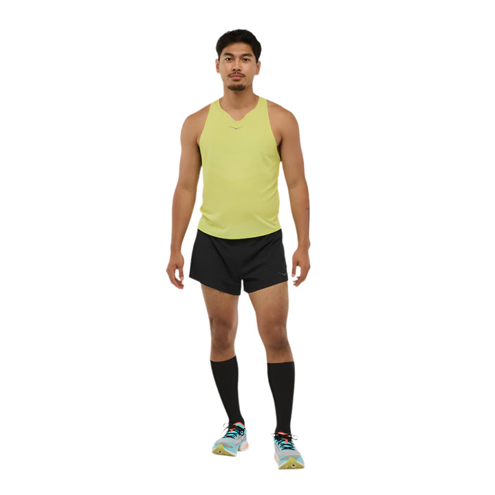 Hoka Mens Race Day Singlet - Hoka Citrus
