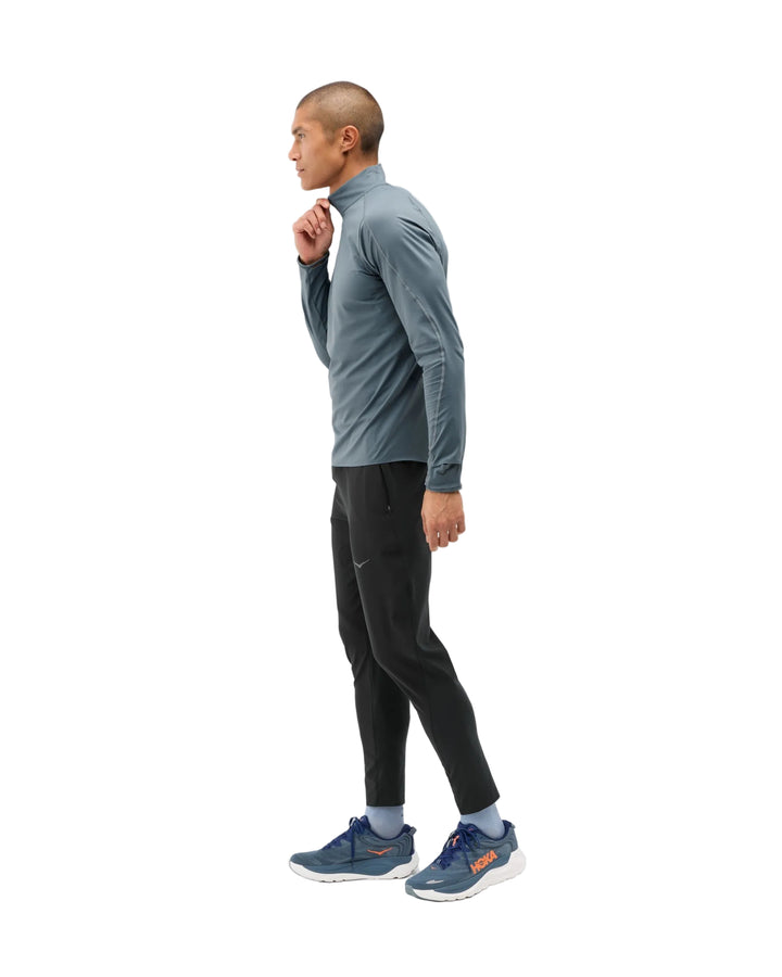 Hoka Mens Glidetech Quarter Zip - Faded Navy