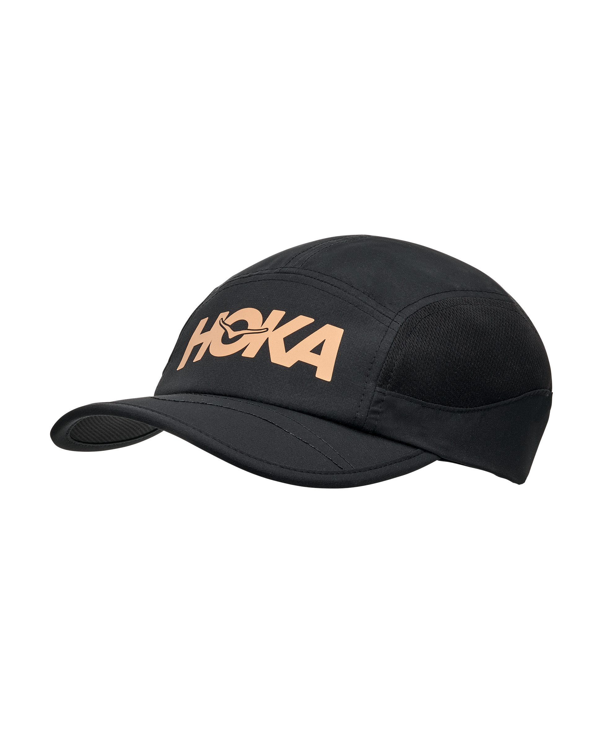 Hoka Unisex Run Hat - Koshi Tan-Tan Black/Gold