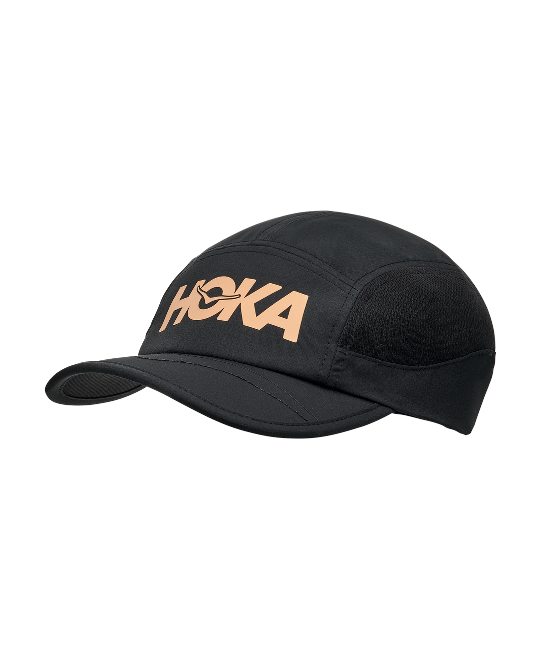 Hoka Unisex Run Hat - Koshi Tan-Tan Black/Gold