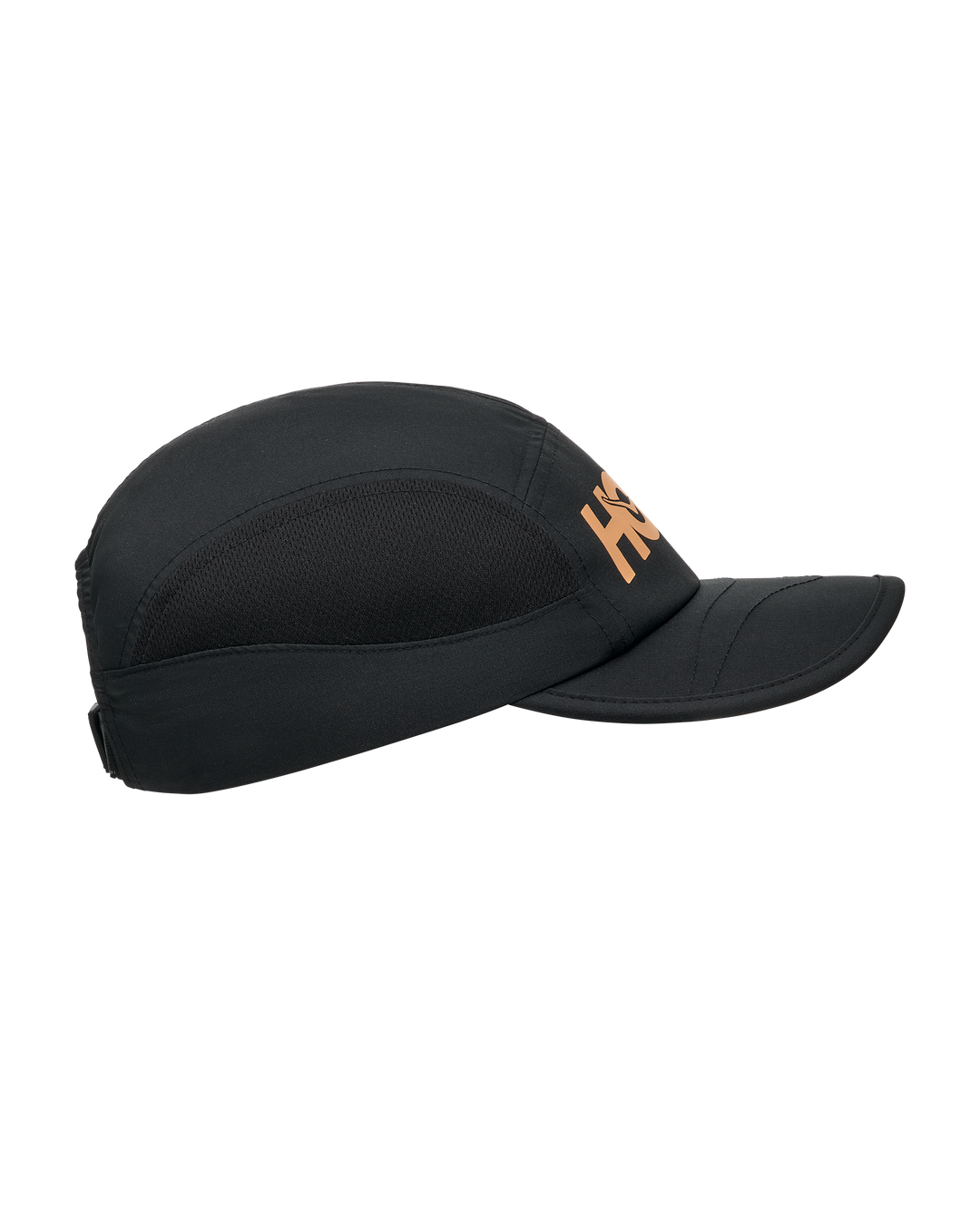 Hoka Unisex Run Hat - Koshi Tan-Tan Black/Gold