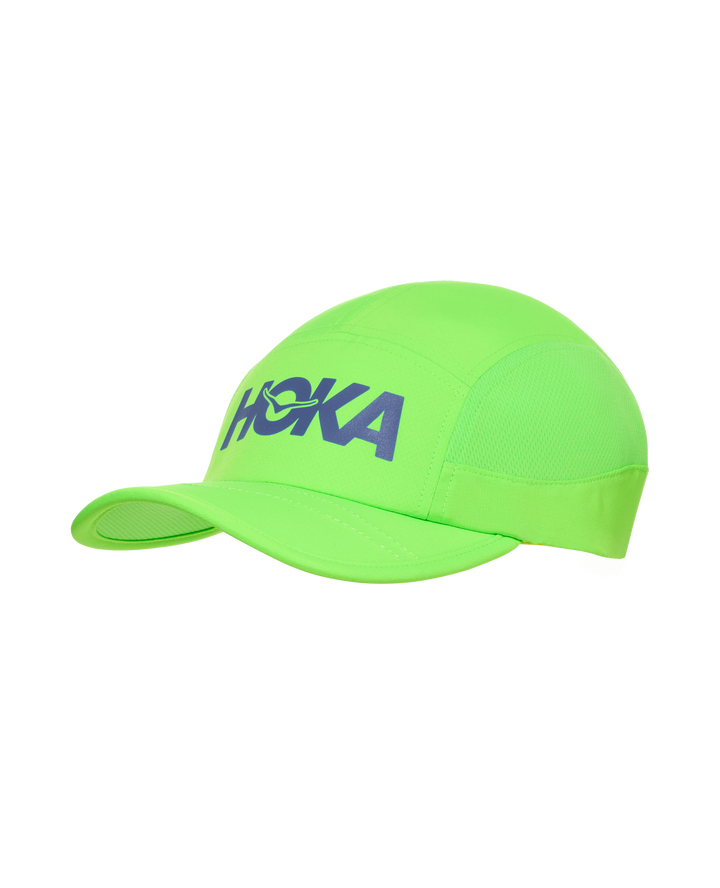 Chapeau de course unisexe Hoka - Vert fluo