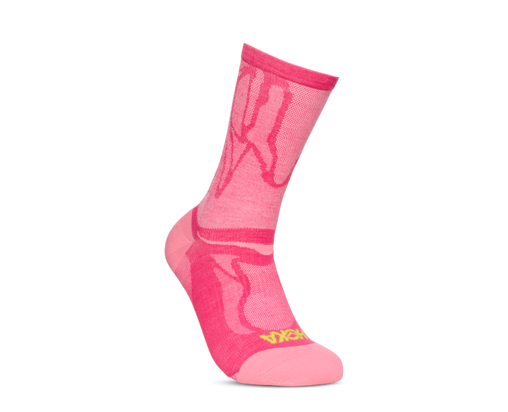 Hoka Unisex Clifton Crew Run Sock - Electric Rose
