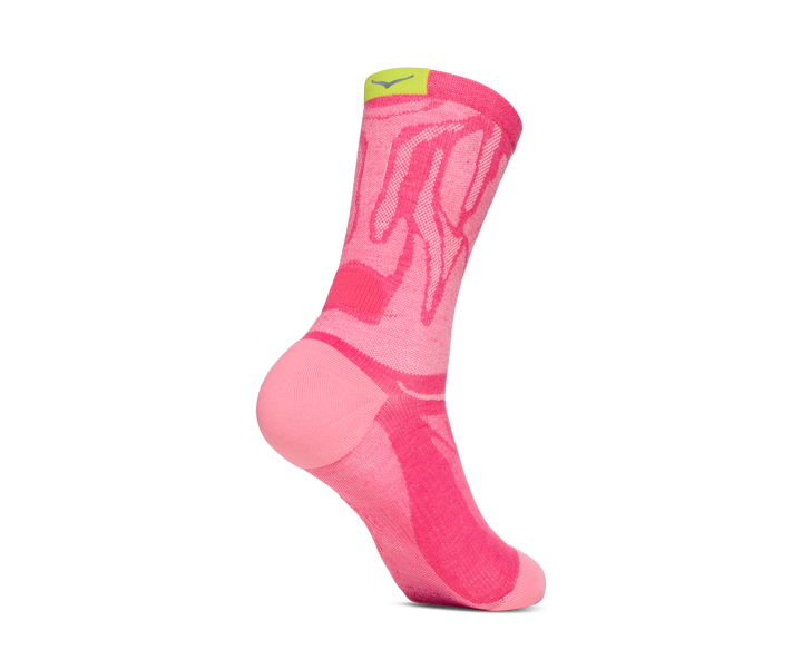 Hoka Unisex Clifton Crew Run Sock - Electric Rose