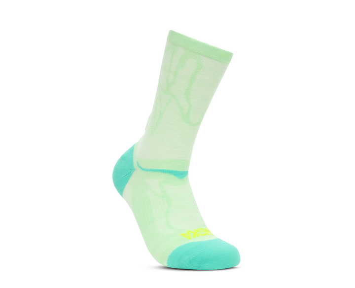 Hoka Unisex Clifton Crew Run Sock - Mint Fluorite