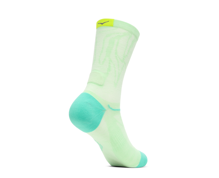 Hoka Unisex Clifton Crew Run Sock - Mint Fluorite