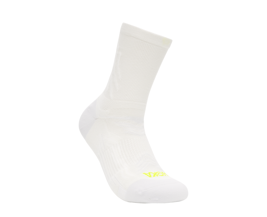 Hoka Unisex Bondi Quarter Run Sock - White