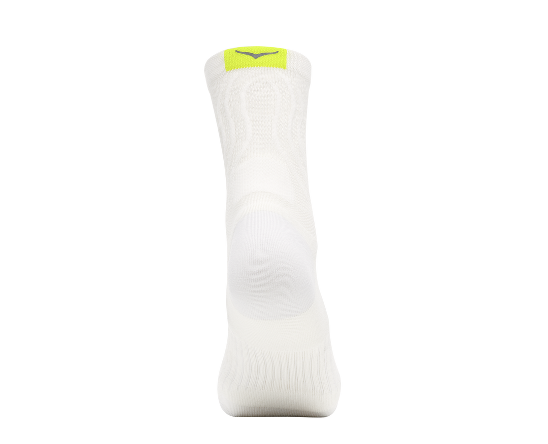 Hoka Unisex Bondi Quarter Run Sock - White