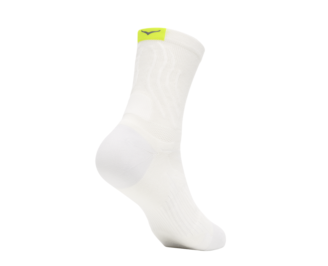 Hoka Unisex Bondi Quarter Run Sock - White