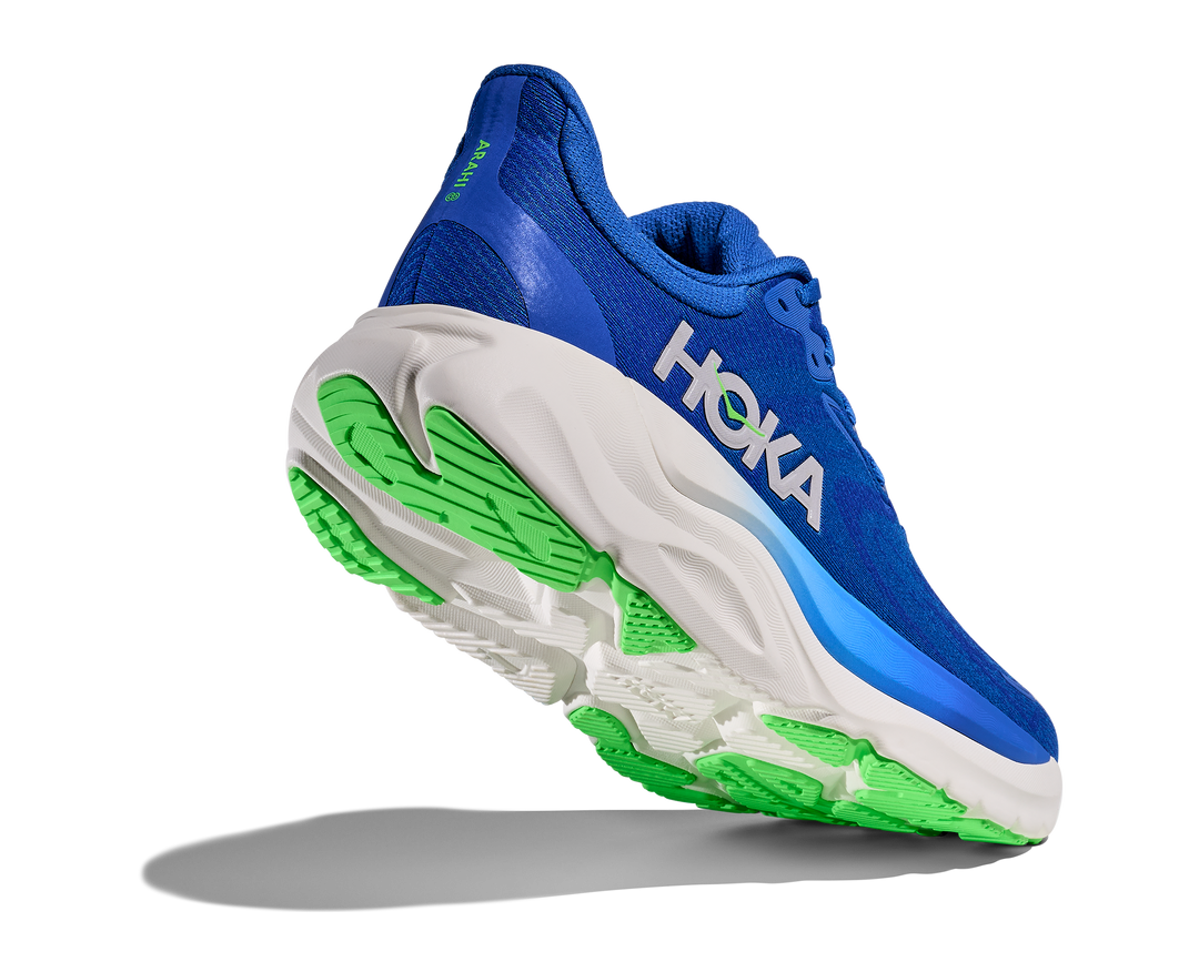 Hoka Mens Arahi 8 - Cobalt Blue/Neon Green - Stability - SS26