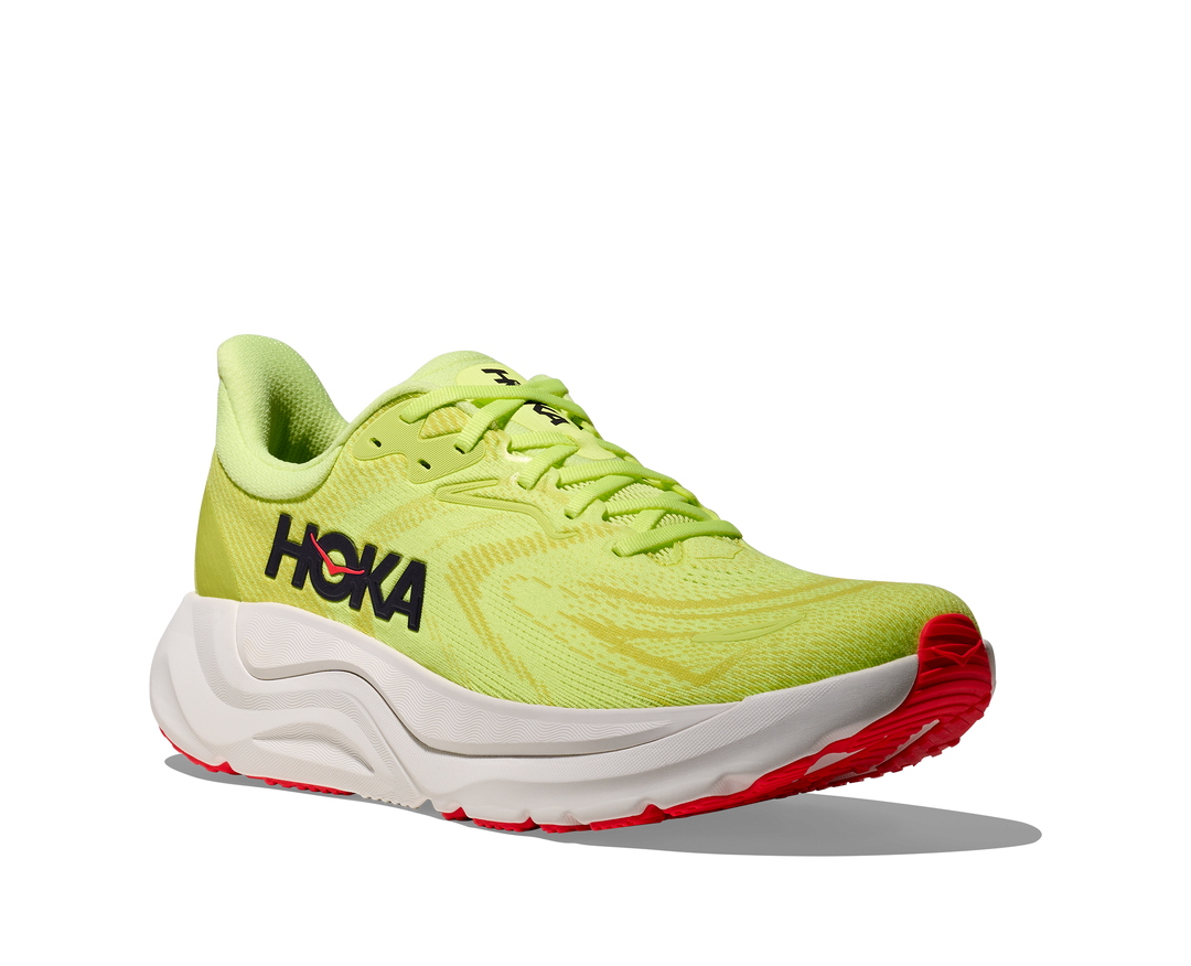 Hoka Mens Arahi 8 Wide - 2E Width - Neon Yuzu/Neon Flame - Stability - SS26
