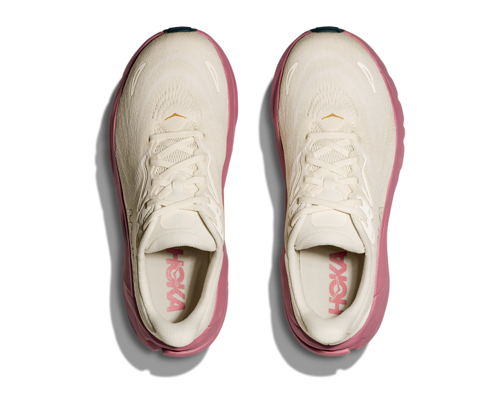 Hoka Womens Arahi 8 Wide - D Width - Alabaster/Lingonberry - Stability - SS26
