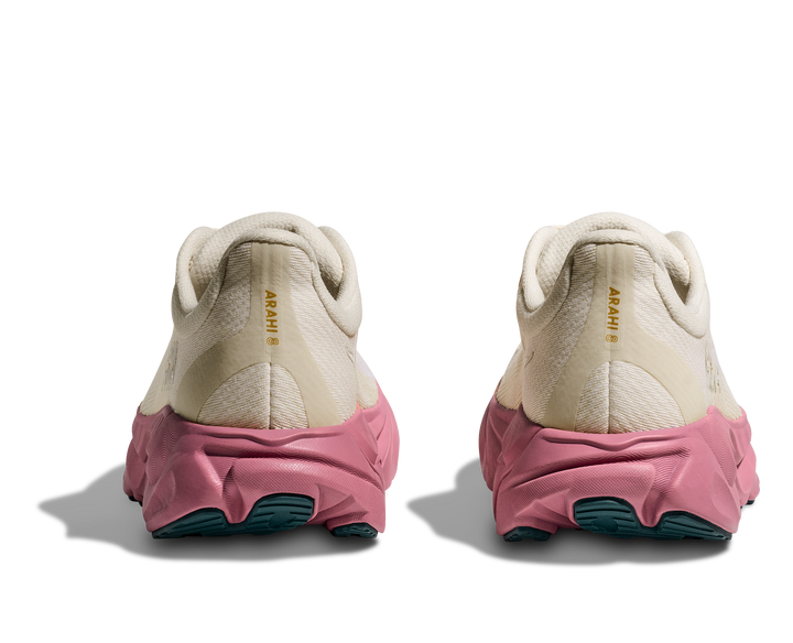 Hoka Womens Arahi 8 Wide - D Width - Alabaster/Lingonberry - Stability - SS26