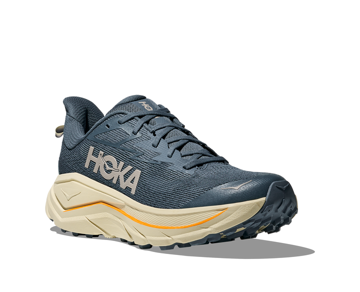 Hoka Mens Challenger 8 Wide - 2E Width - Faded Navy/Pampass Grass - Trail - SS26