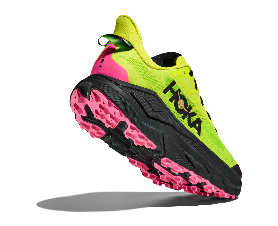 Hoka Mens Challenger 8 - Neon Hoka Citrus/Black - Trail - AW25