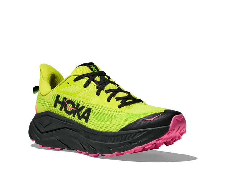 Hoka Mens Challenger 8 - Neon Hoka Citrus/Black - Trail - AW25