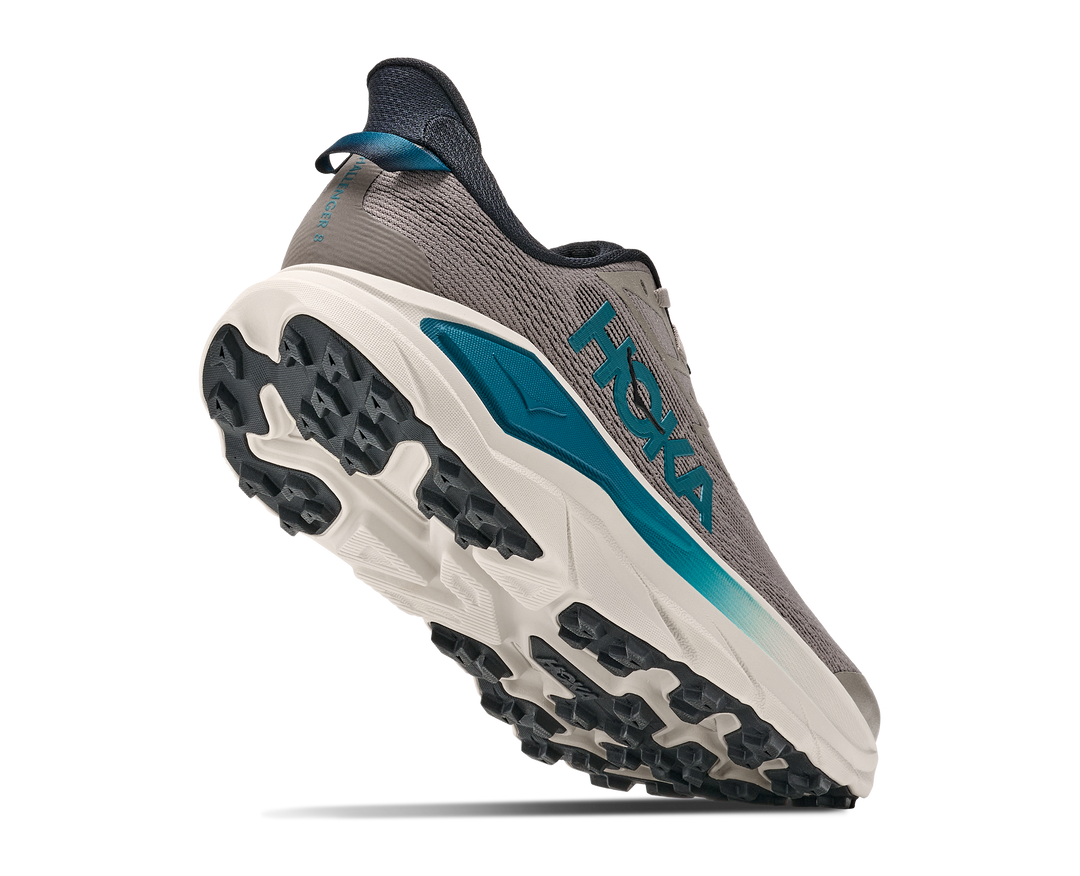 Hoka Mens Challenger 8 - Pebble Grey/River Rock Grey - Trail - AW26