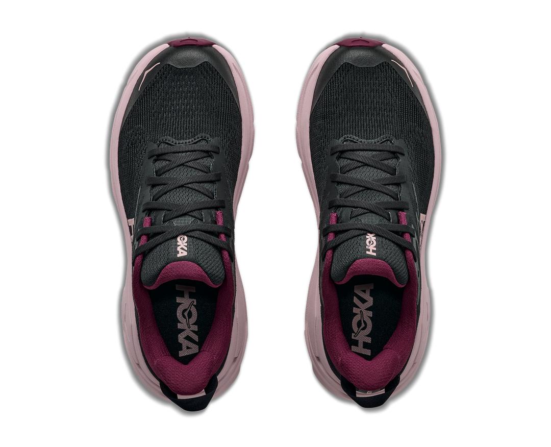 Hoka Womens Challenger 8 - Black/Pink Opal - Trail - AW26