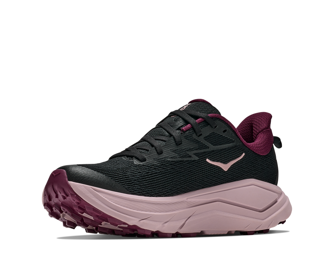 Hoka Womens Challenger 8 - Black/Pink Opal - Trail - AW26