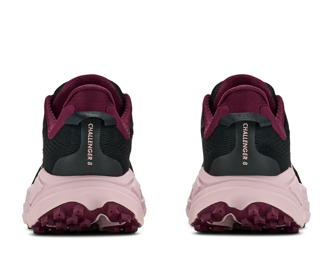 Hoka Womens Challenger 8 - Black/Pink Opal - Trail - AW26