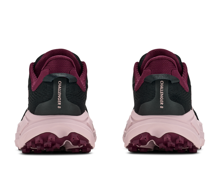 Hoka Womens Challenger 8 - Black/Pink Opal - Trail - AW26