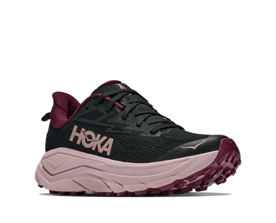 Hoka Womens Challenger 8 - Black/Pink Opal - Trail - AW26